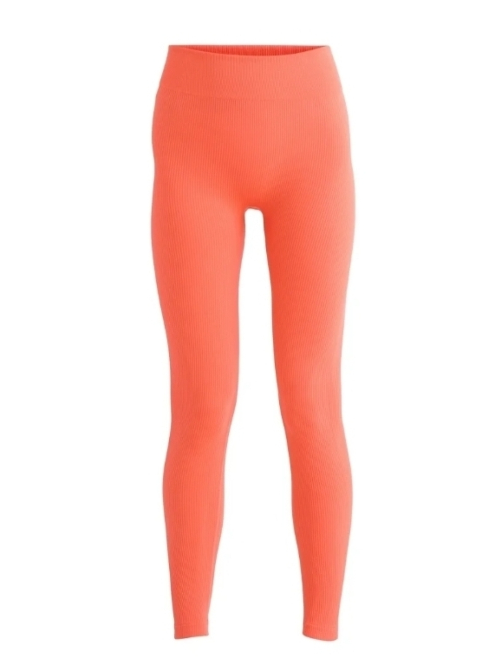 2pk Ozark Trail Women's XL Seamless Ribbed Thermal Ribbed Legging Coral Zest - Picture 5 of 12